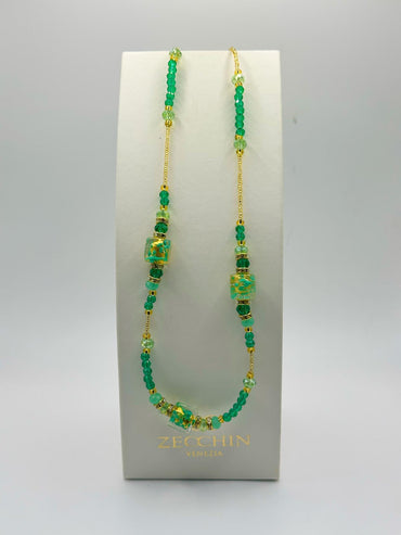 Collana Nicole, colore verde