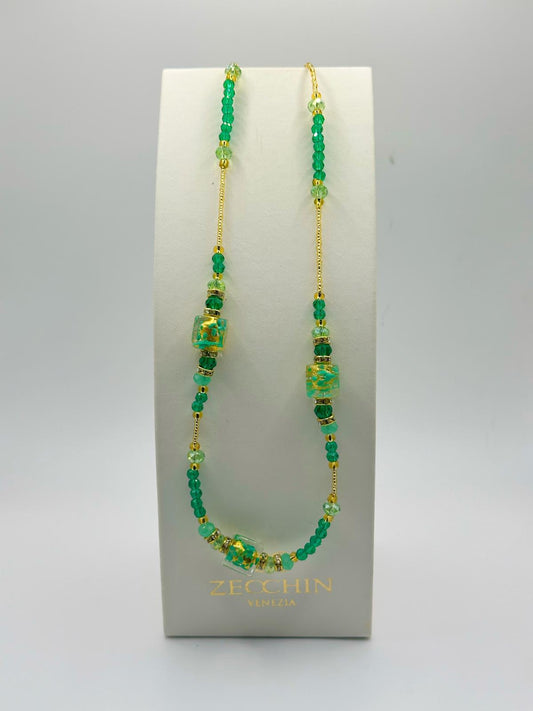 Collana Nicole, colore verde