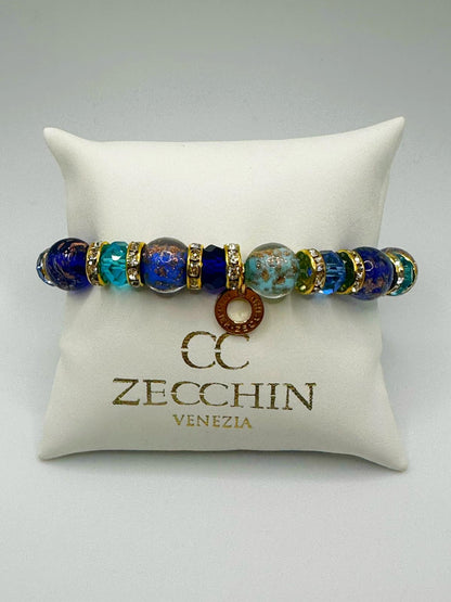 FENICE BRACCIALE vetro di Murano perla mm10