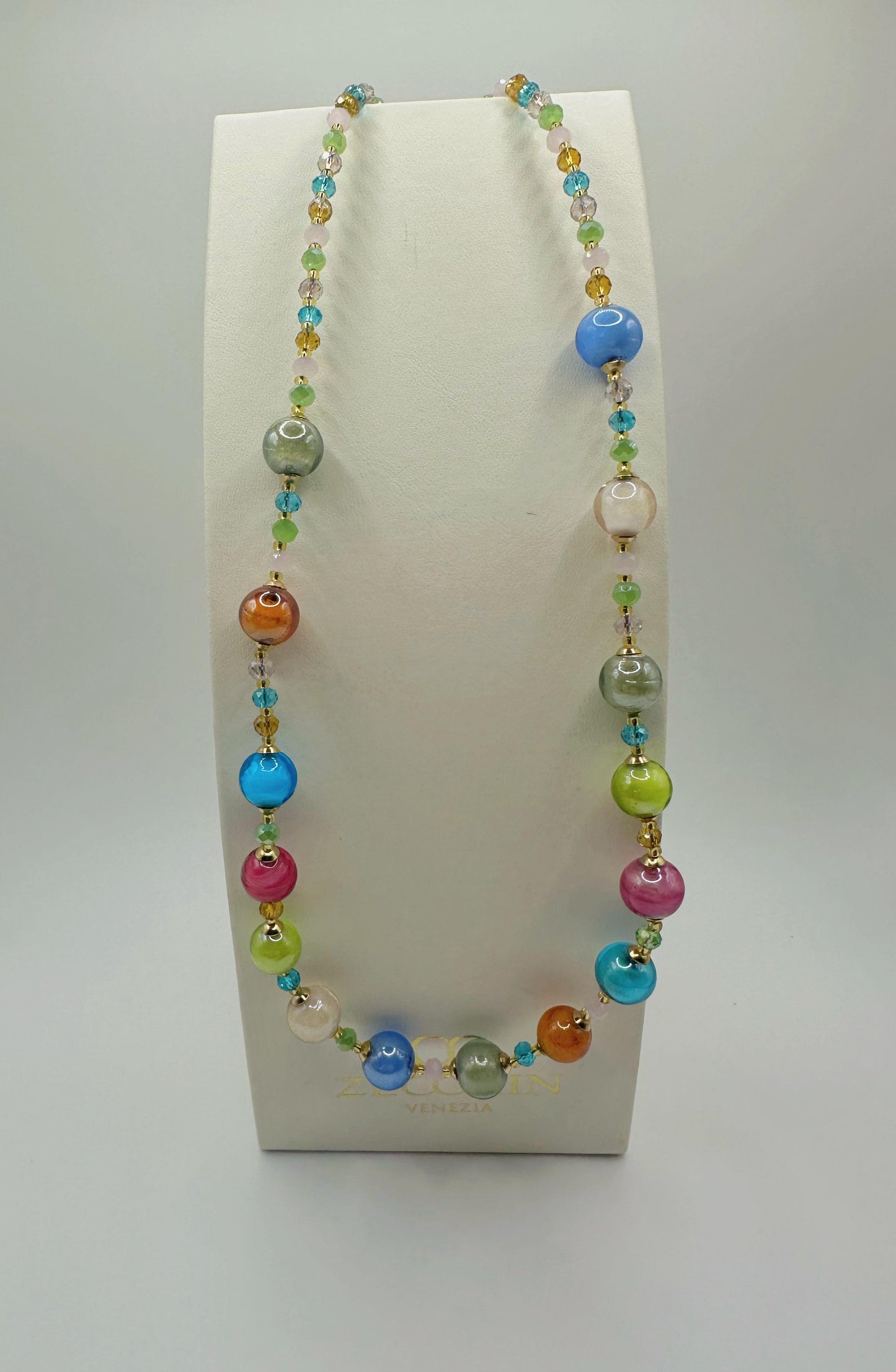 CRYSTAL COLLANA  TONDO 10 MM LP129 Cm 50