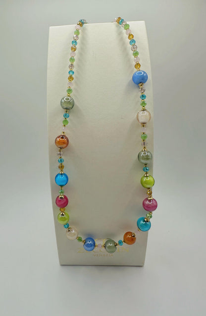 CRYSTAL COLLANA  TONDO 10 MM Cm 50
