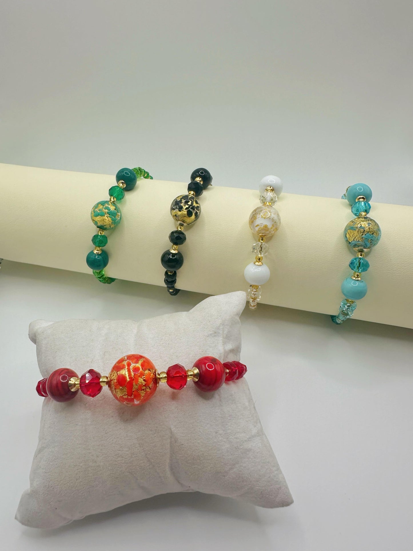 MACULATA BRACCIALE RIGIDO MACULATA 5 PERLE LP146