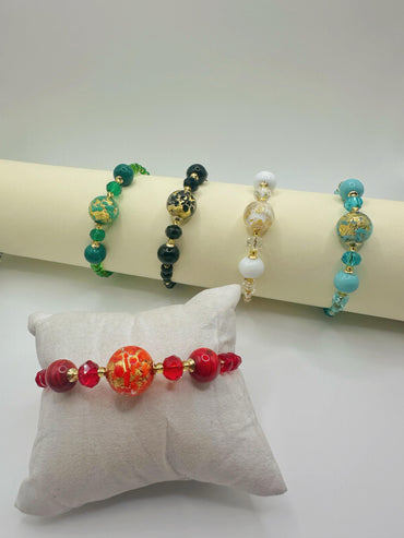 MACULATA BRACCIALE RIGIDO 5 PERLE