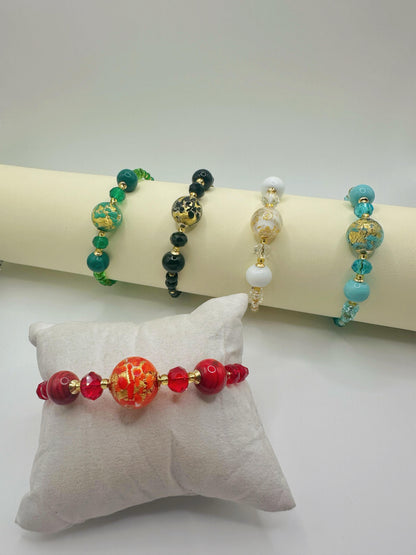 MACULATA BRACCIALE RIGIDO 5 PERLE