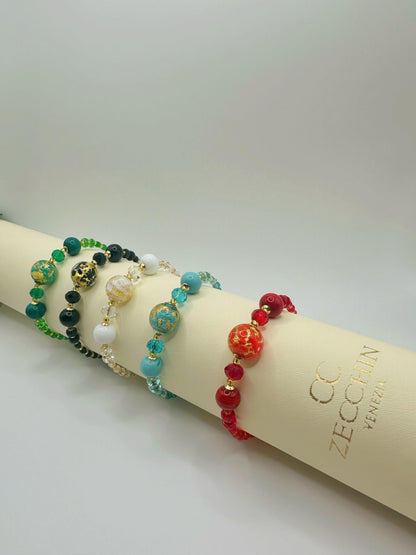 MACULATA BRACCIALE RIGIDO 5 PERLE