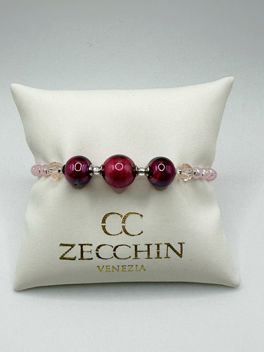 CRYSTAL BRACCIALE vetro di Murano lustro
