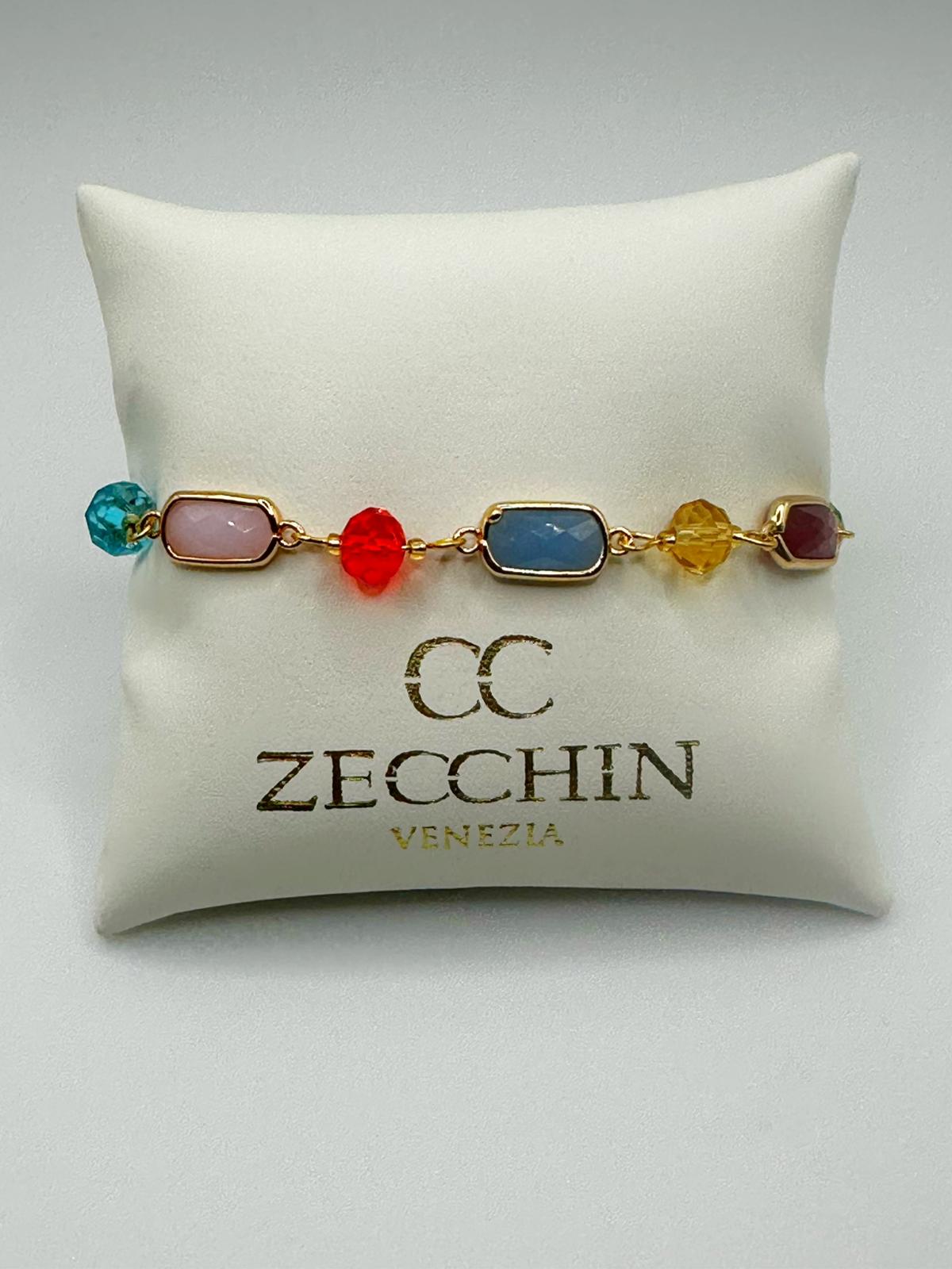 GRACE BRACCIALE RETTANGOLO inserti in vetro di Murano