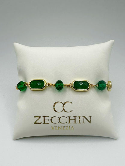 GRACE BRACCIALE RETTANGOLO inserti in vetro di Murano