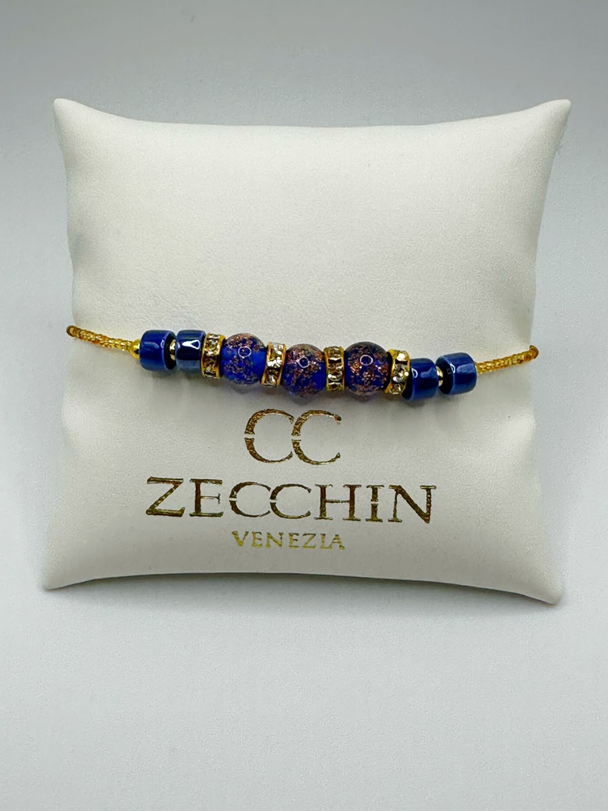 RONDELLA BRACCIALE vetro di Murano e ceramica
