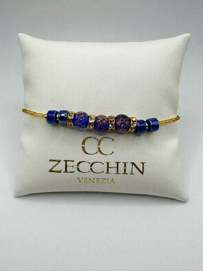 RONDELLA BRACCIALE vetro di Murano e ceramica