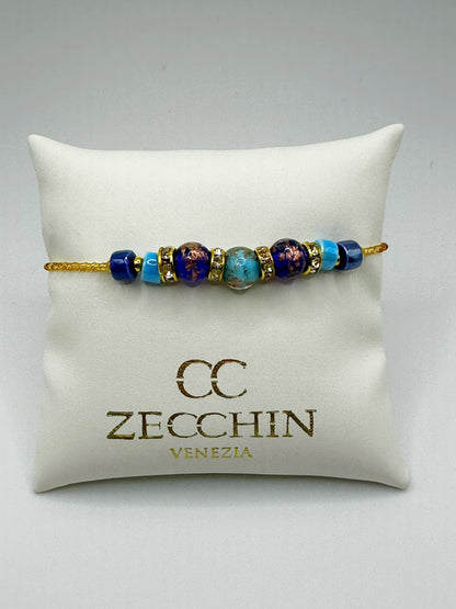 RONDELLA BRACCIALE vetro di Murano e ceramica