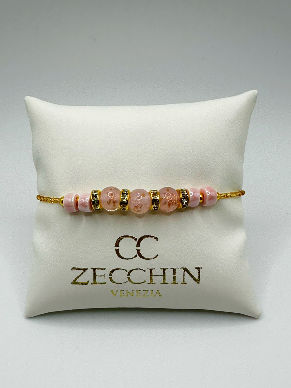RONDELLA BRACCIALE vetro di Murano e ceramica