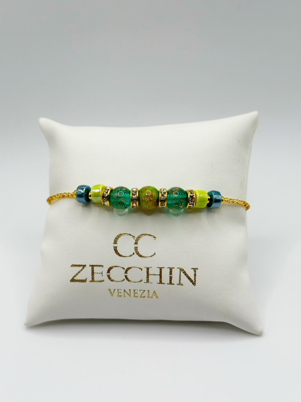 RONDELLA BRACCIALE vetro di Murano e ceramica