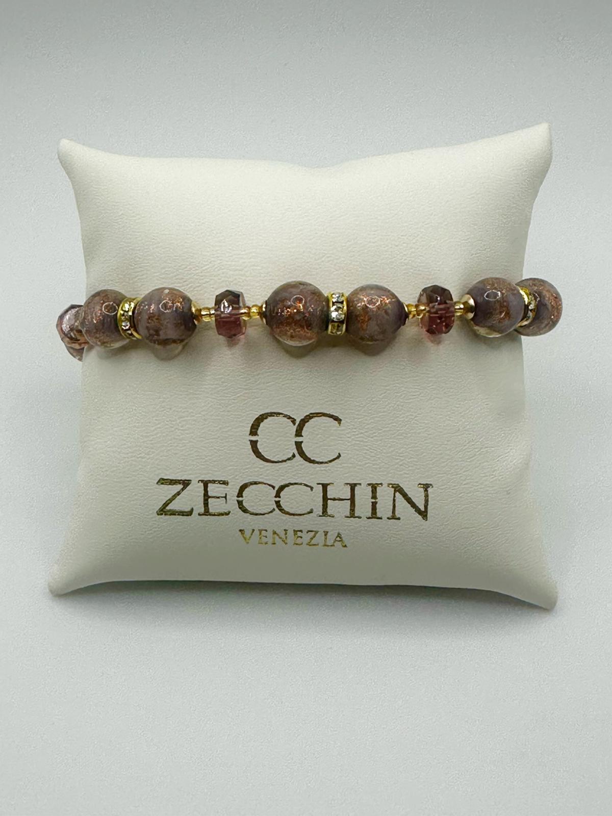 EMILY BRACCIALE con Perle in vetro di Murano con avventurina
