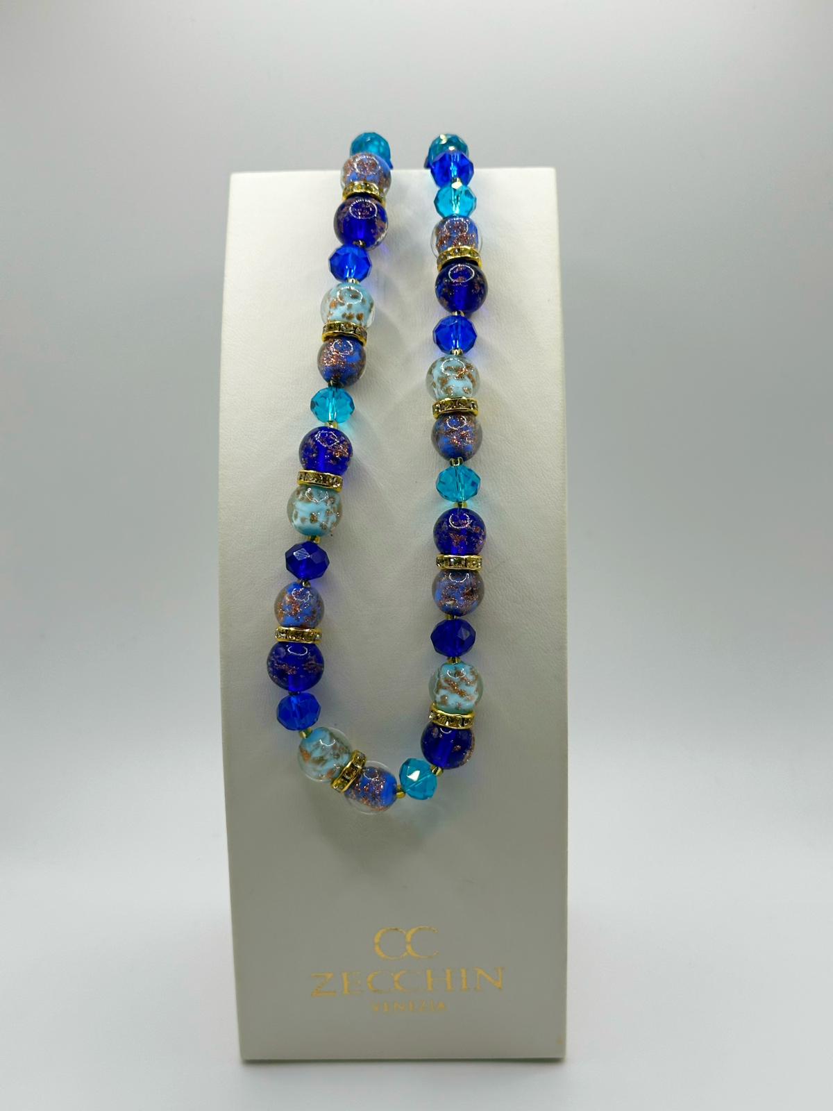 ELENA COLLANA CM 47 perle in vetro di murano rotonde