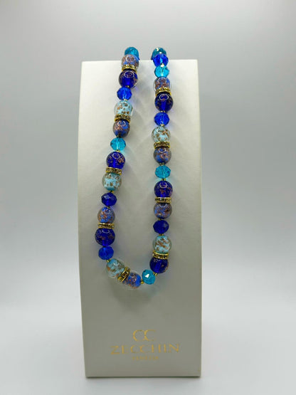 ELENA COLLANA CM 47 perle in vetro di murano rotonde