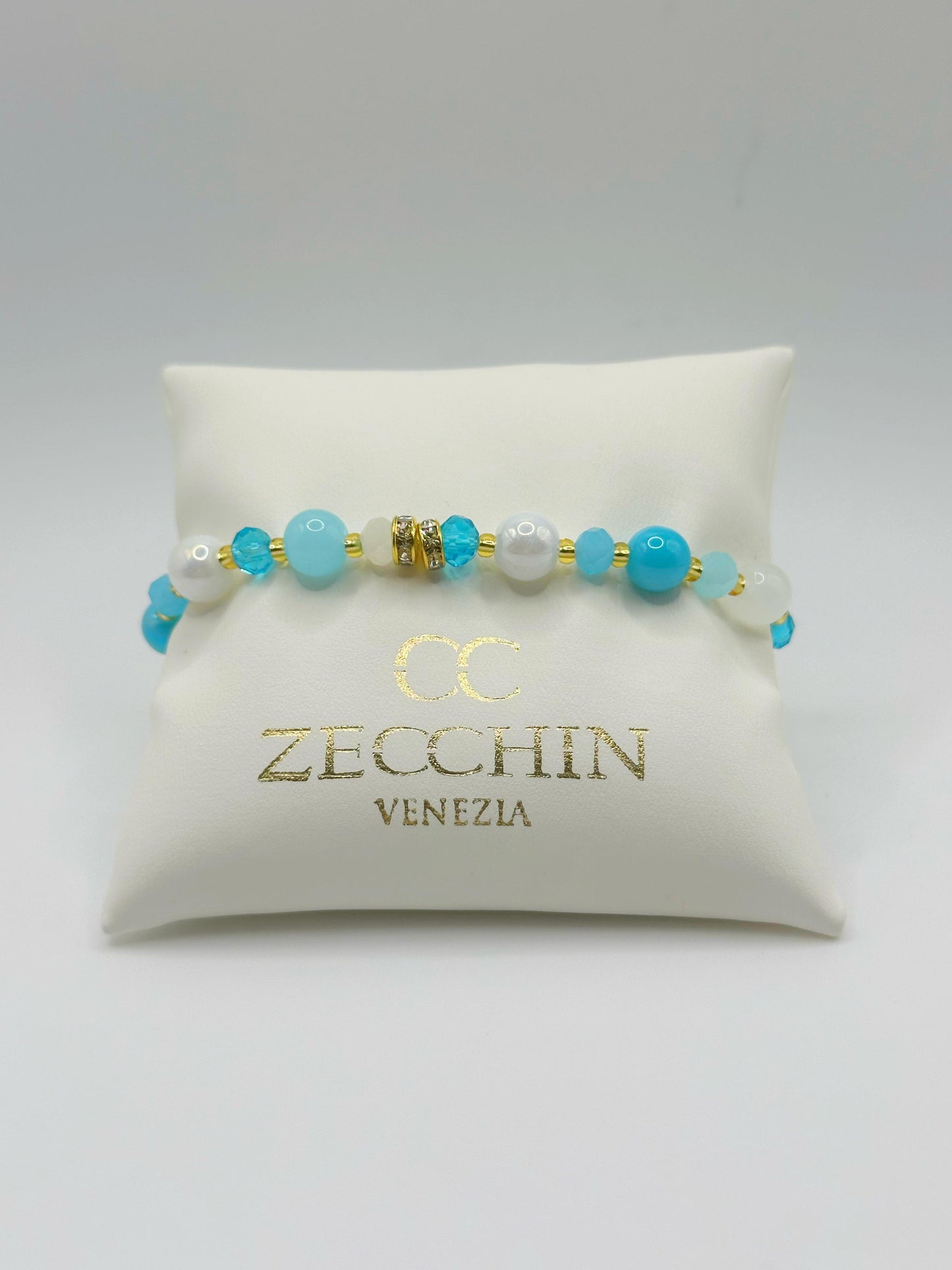PASTELLO BRACCIALE perle in vetro di murano