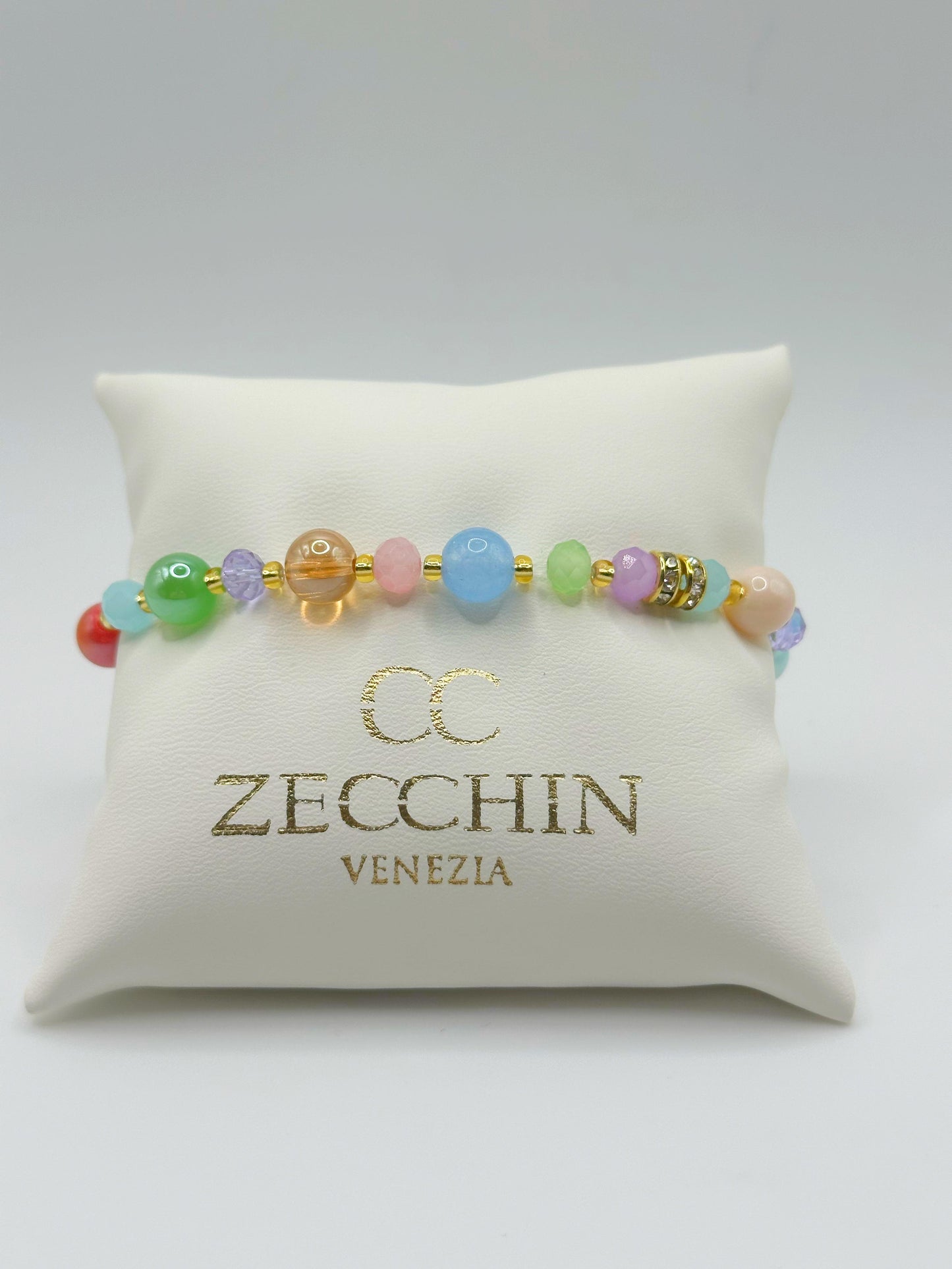 PASTELLO BRACCIALE perle in vetro di murano