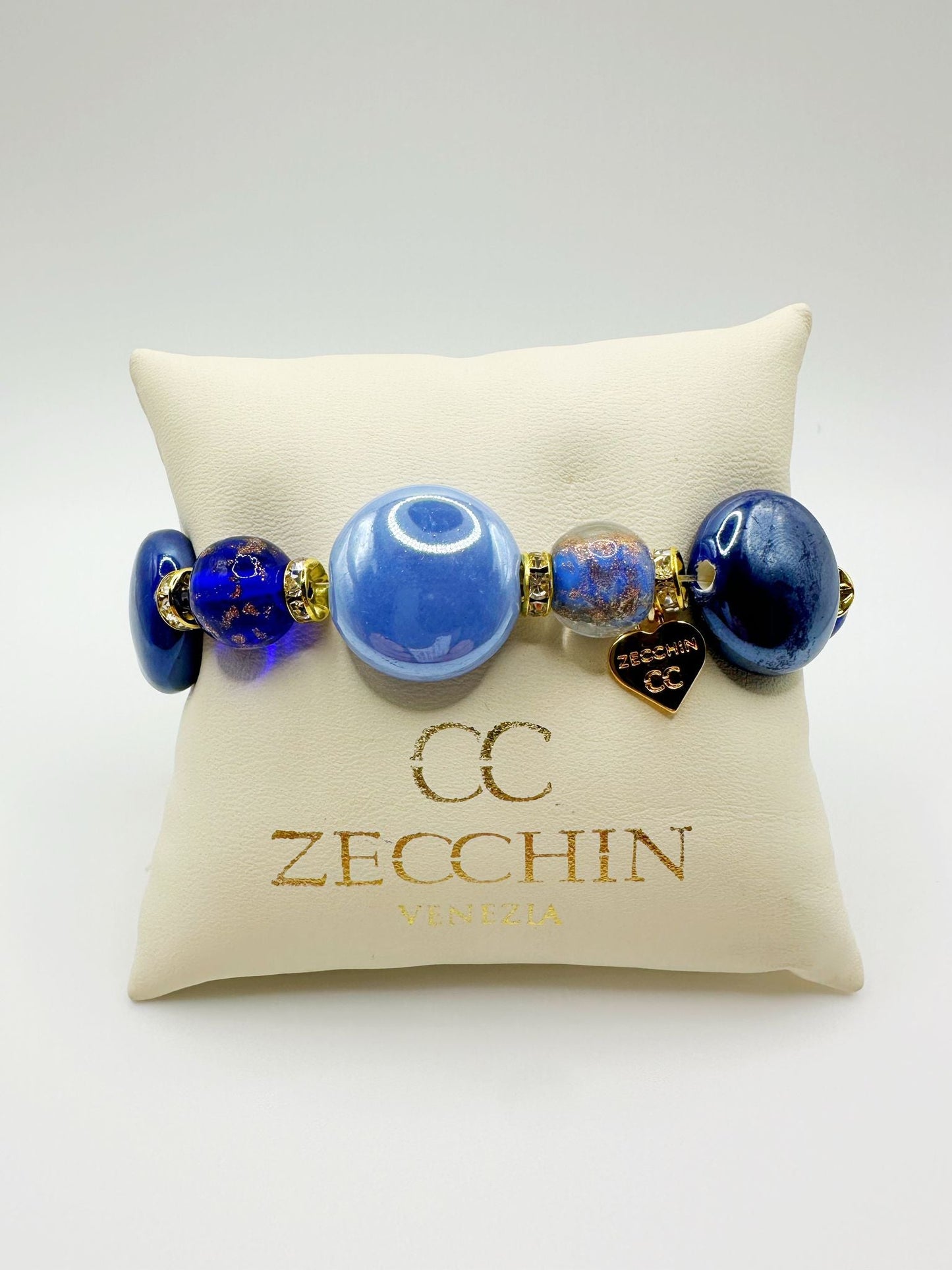 ROYAL BRACCIALE lente elastico Vetro di murano e Ceramica LP193