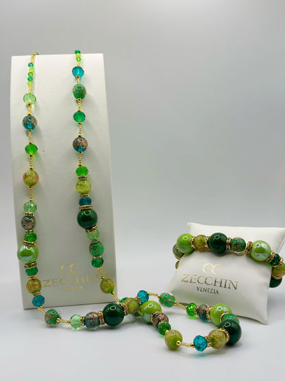 MELISSA COLLANA LUNGA perle in vetro di murano