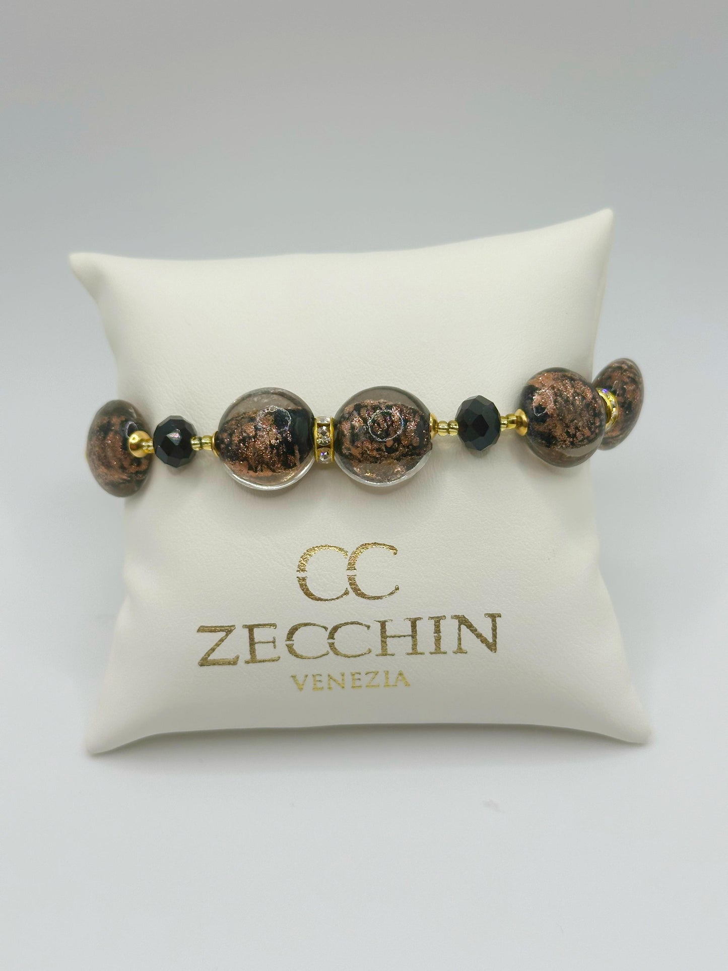 MARILYN BRACCIALE perle piatte in vetro di Murano