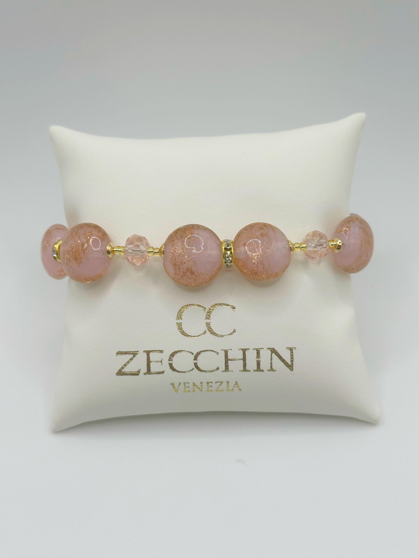 MARILYN BRACCIALE perle piatte in vetro di Murano