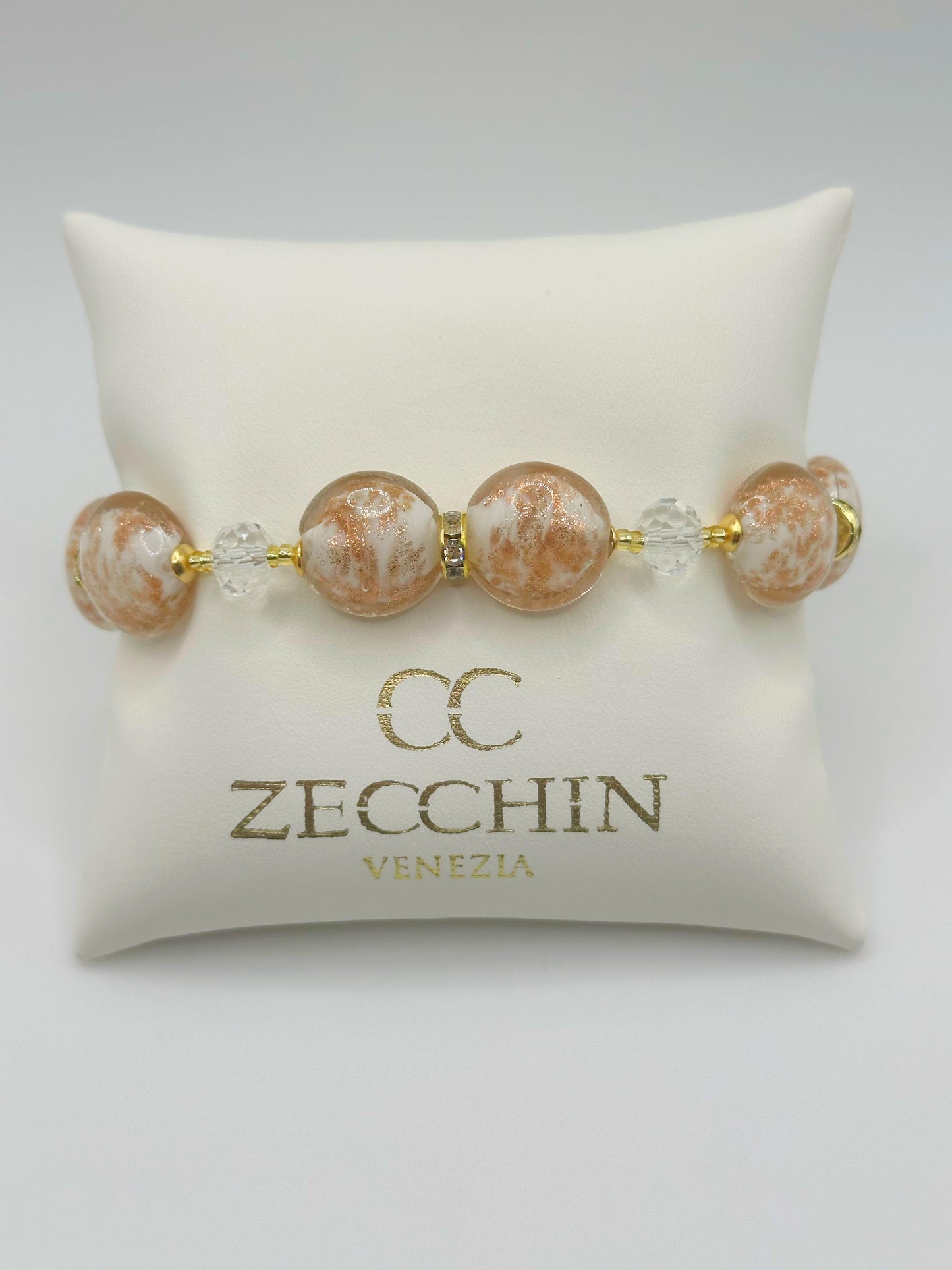 MARILYN BRACCIALE perle piatte in vetro di Murano
