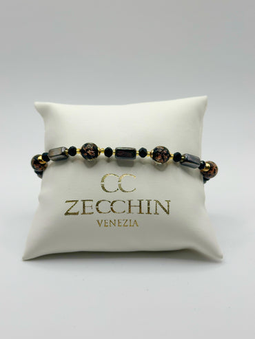 Bracciale Atene in vetro di Murano e avventurina