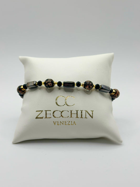 Bracciale Atene in vetro di Murano e avventurina
