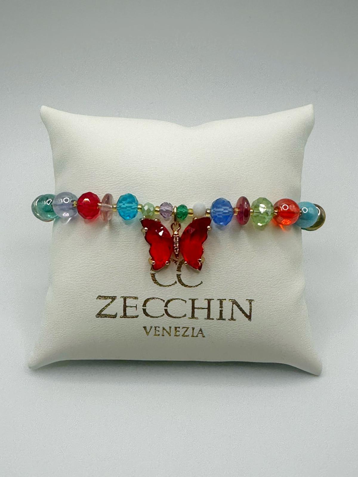 Bracciale Farfalla 15 cm, multicolore