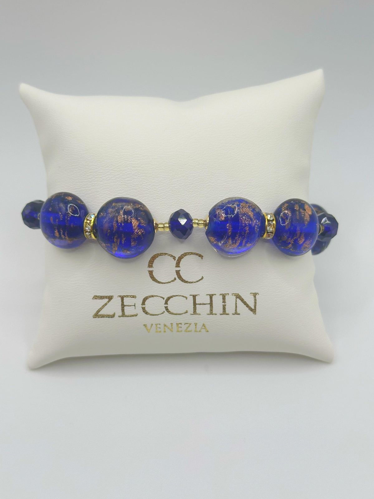Bracciale Marilyn con perle piatte in vetro di Murano, variante 9