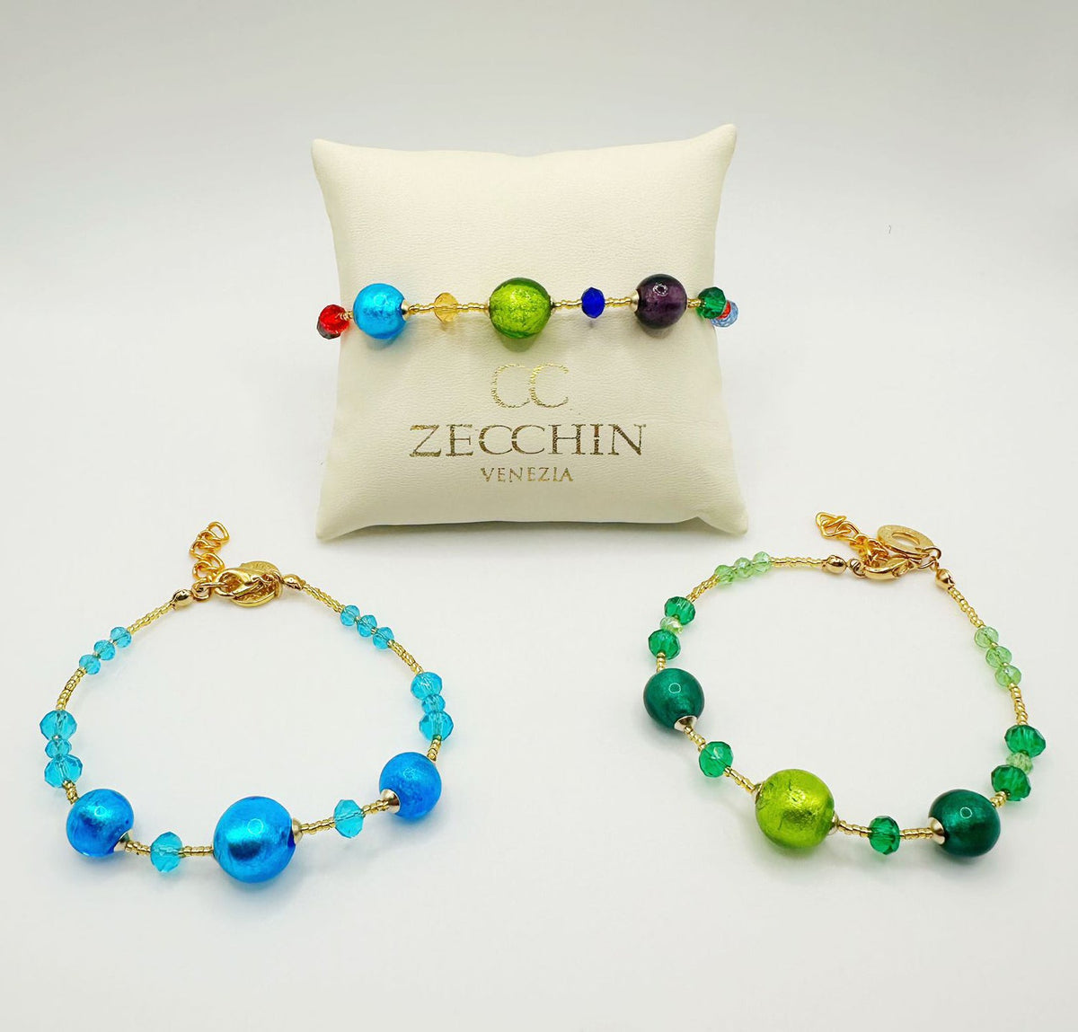 Bracciale Matilde slim con perline in vetro di Murano