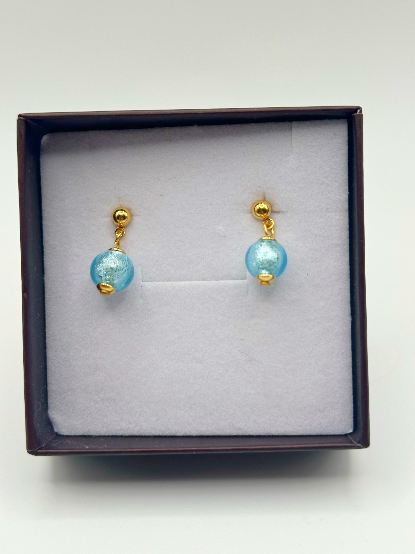 ONDA ORECCHINI a perla unica da 8mm satinata