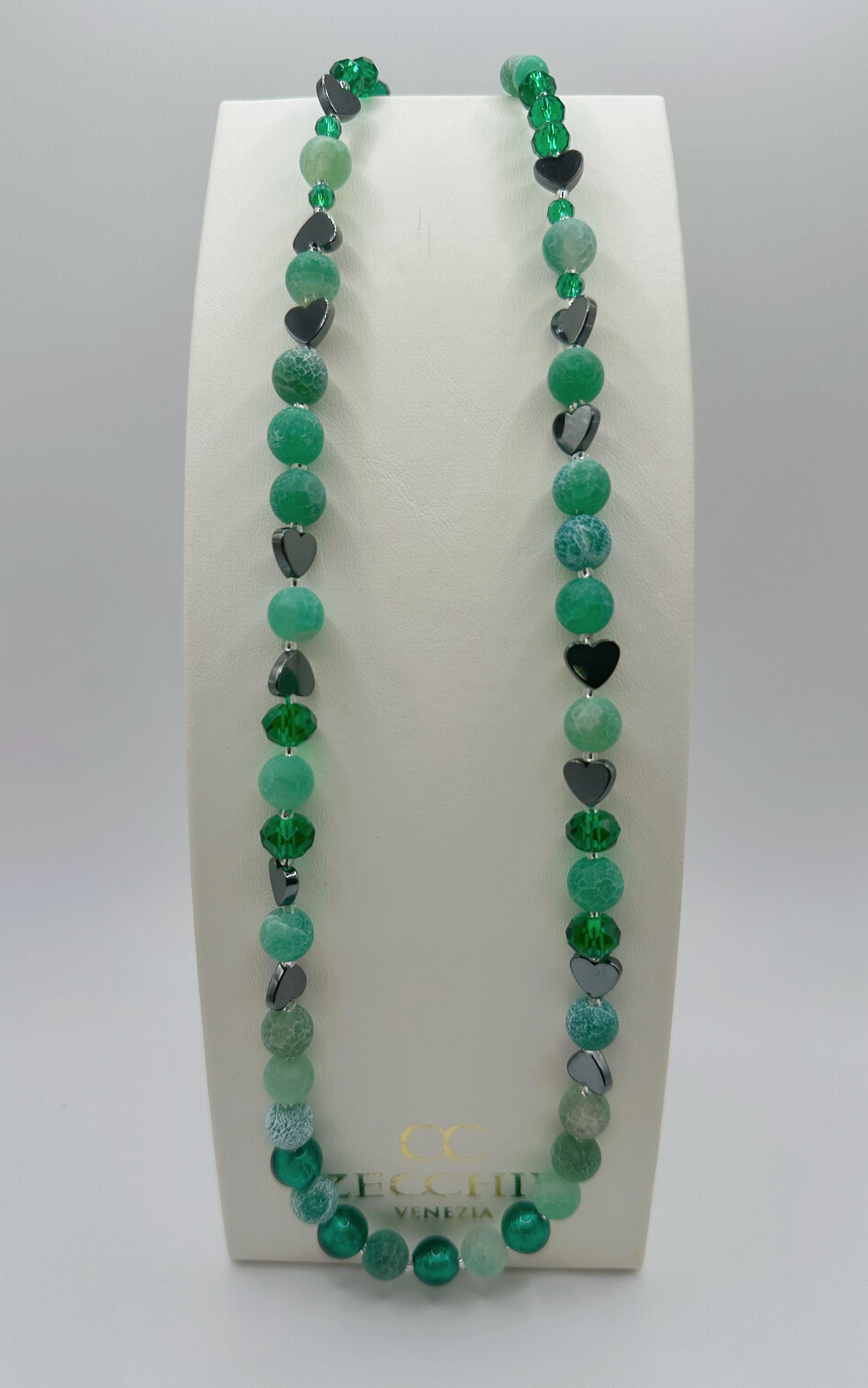 Collana Cloe' con pendente a cuore, variante