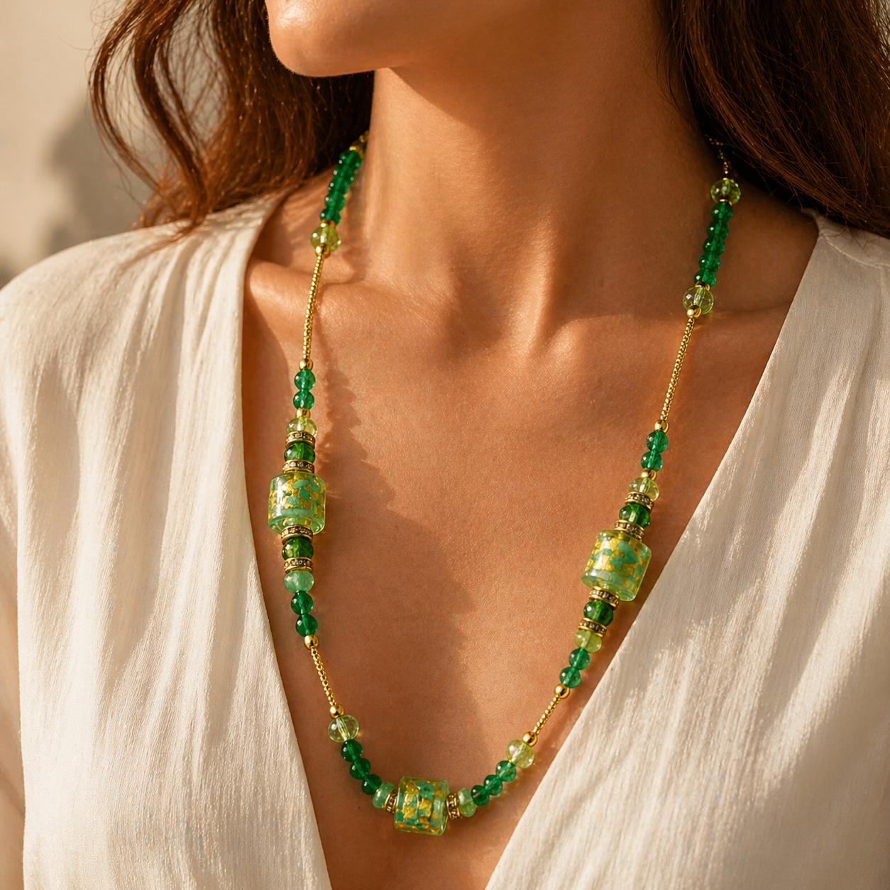 Collana Nicole, indossata