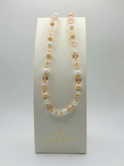 Collana Pastello con perle in vetro di Murano