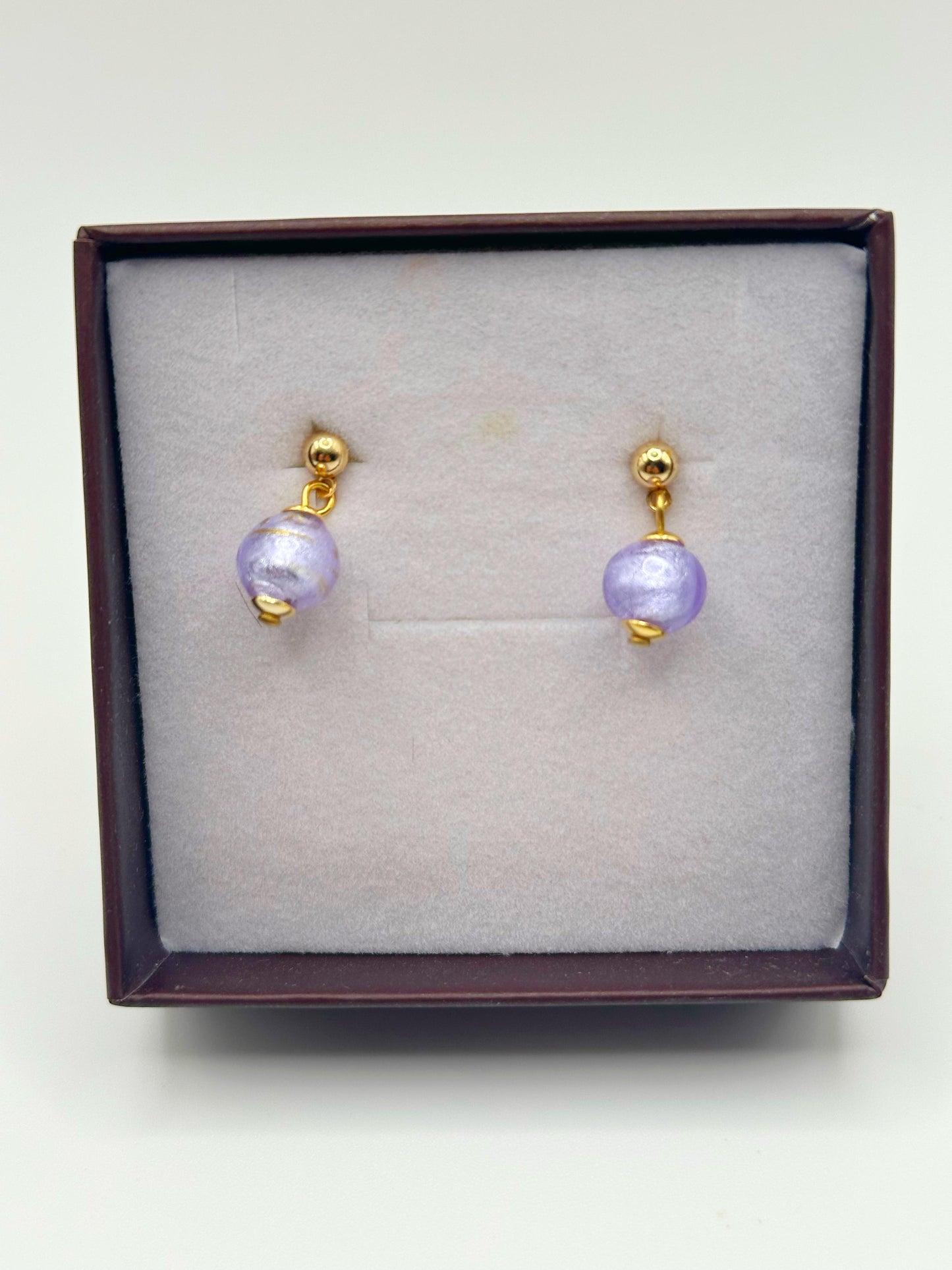 ONDA ORECCHINI a perla unica da 8mm satinata