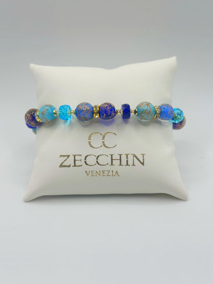 EMILY BRACCIALE con Perle in vetro di Murano con avventurina