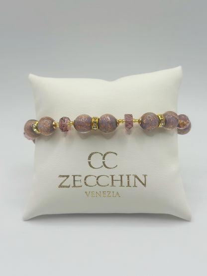 EMILY BRACCIALE con Perle in vetro di Murano con avventurina