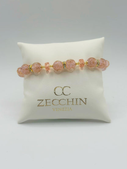EMILY BRACCIALE con Perle in vetro di Murano con avventurina