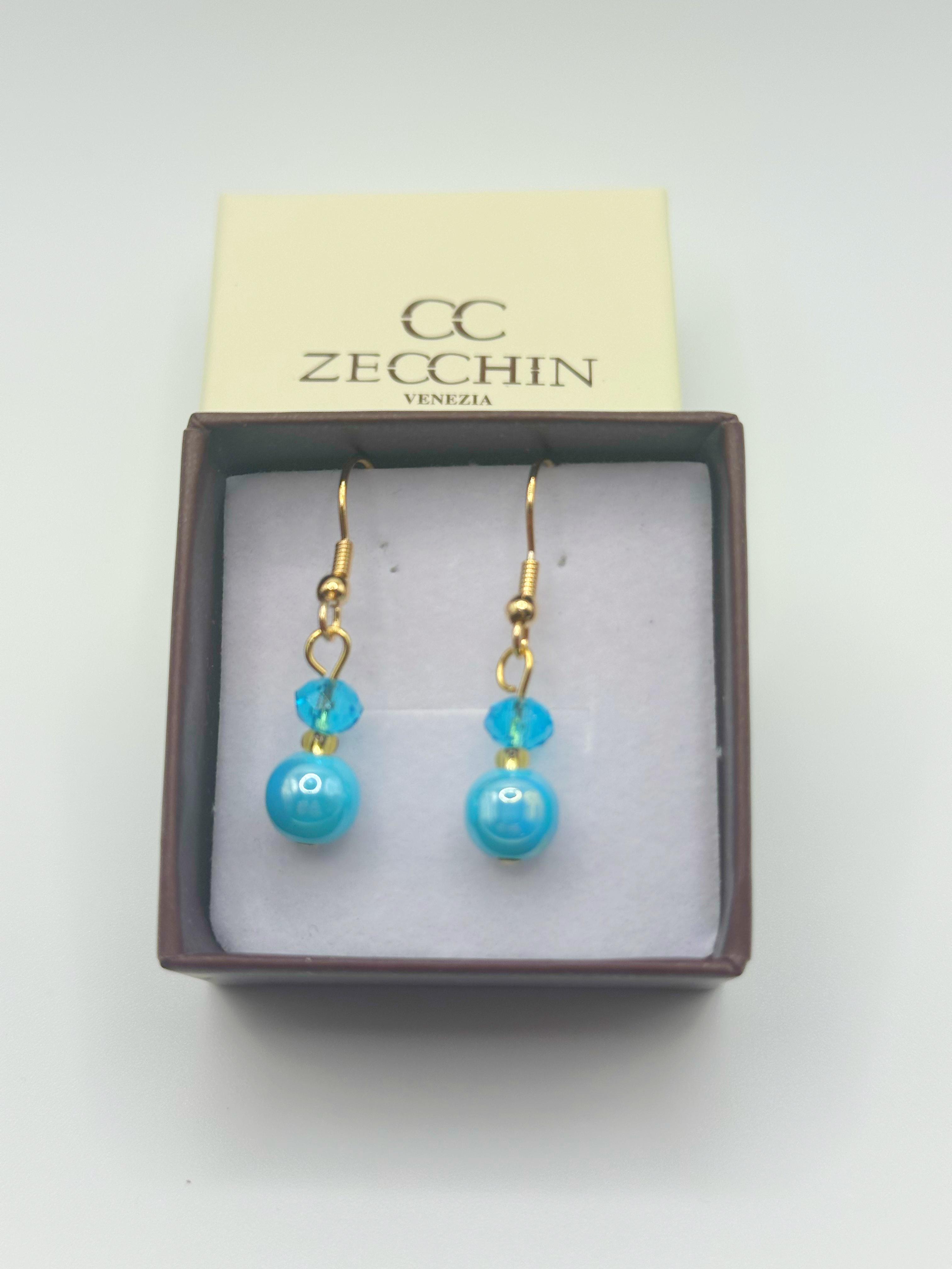 Orecchini Pastello con perle in vetro di Murano