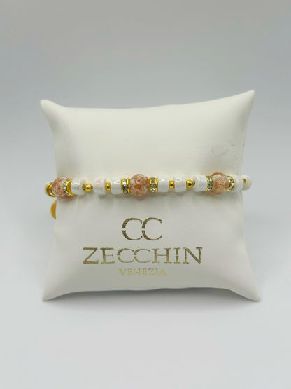 RONDELLA BRACCIALE FULL vetro di Murano e ceramica