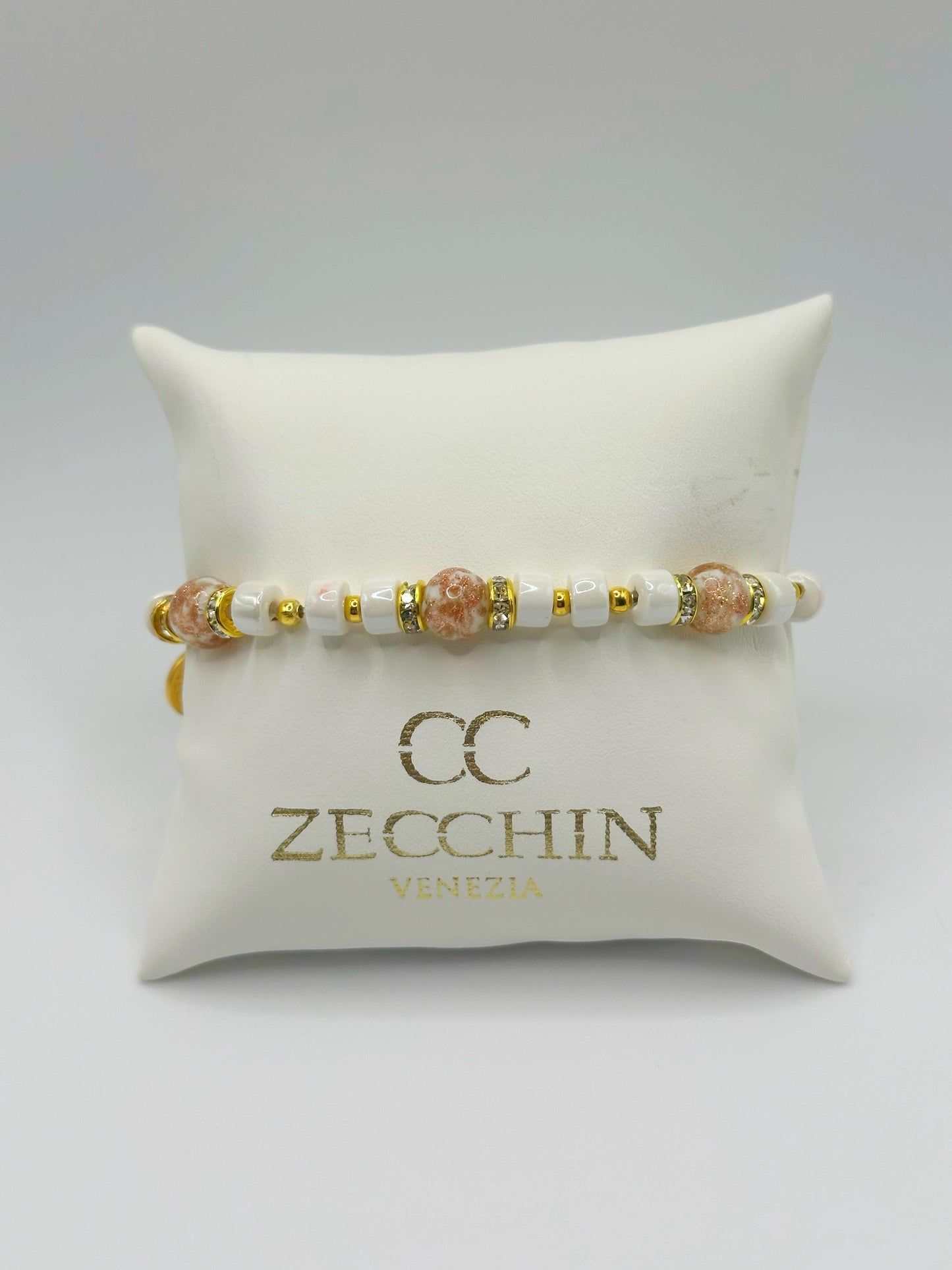 RONDELLA BRACCIALE FULL vetro di Murano e ceramica