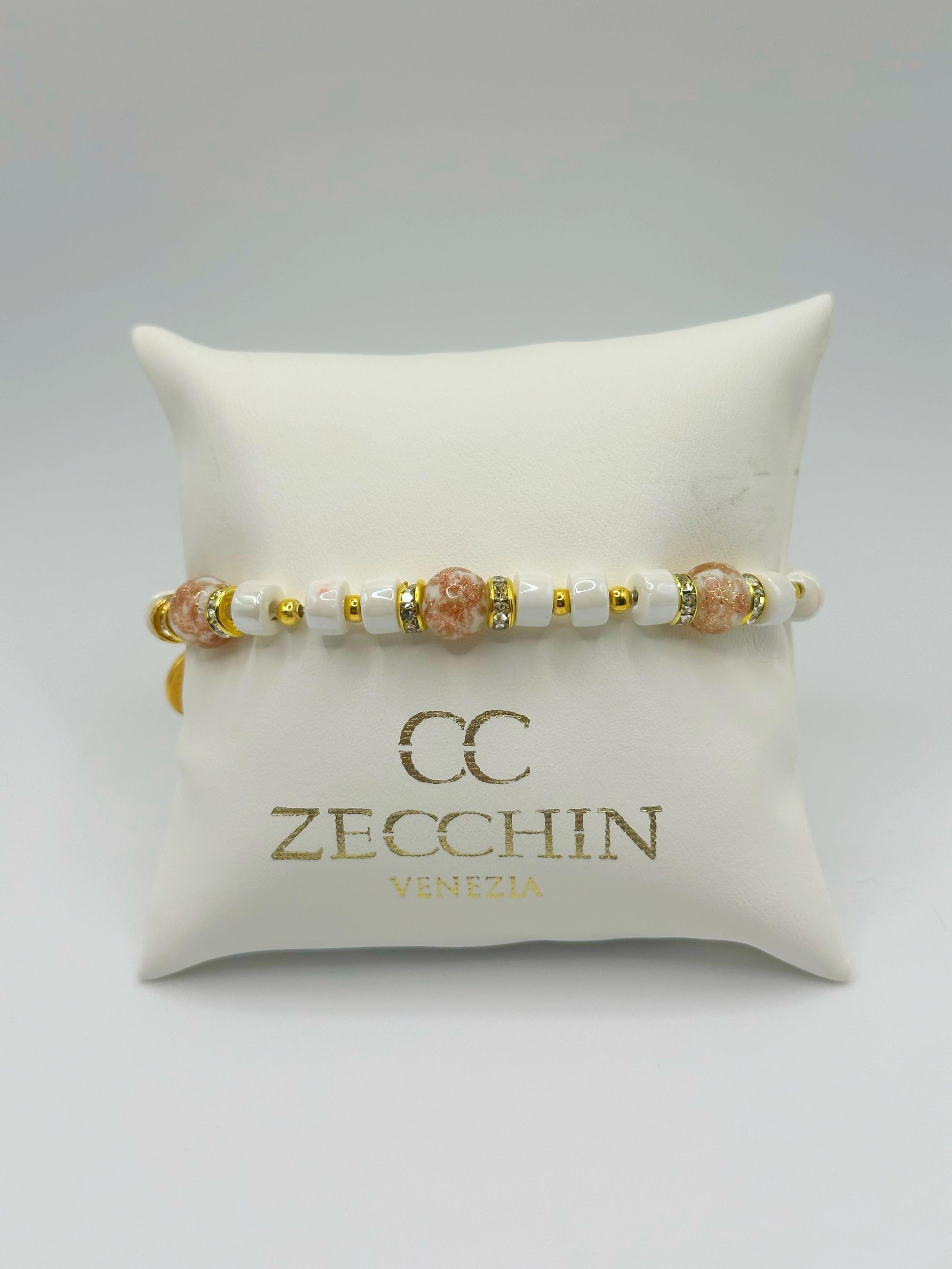RONDELLA BRACCIALE FULL vetro di Murano e ceramica