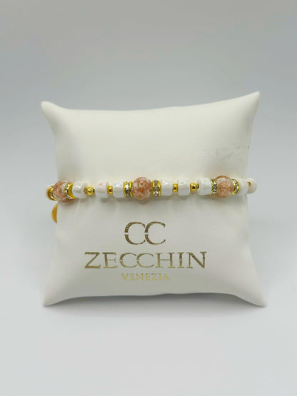 RONDELLA BRACCIALE FULL vetro di Murano e ceramica