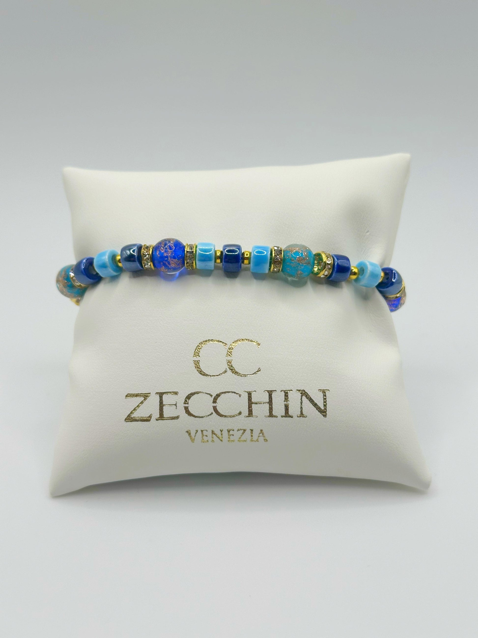 RONDELLA BRACCIALE FULL vetro di Murano e ceramica