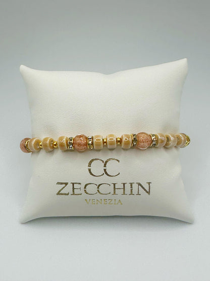 RONDELLA BRACCIALE FULL vetro di Murano e ceramica
