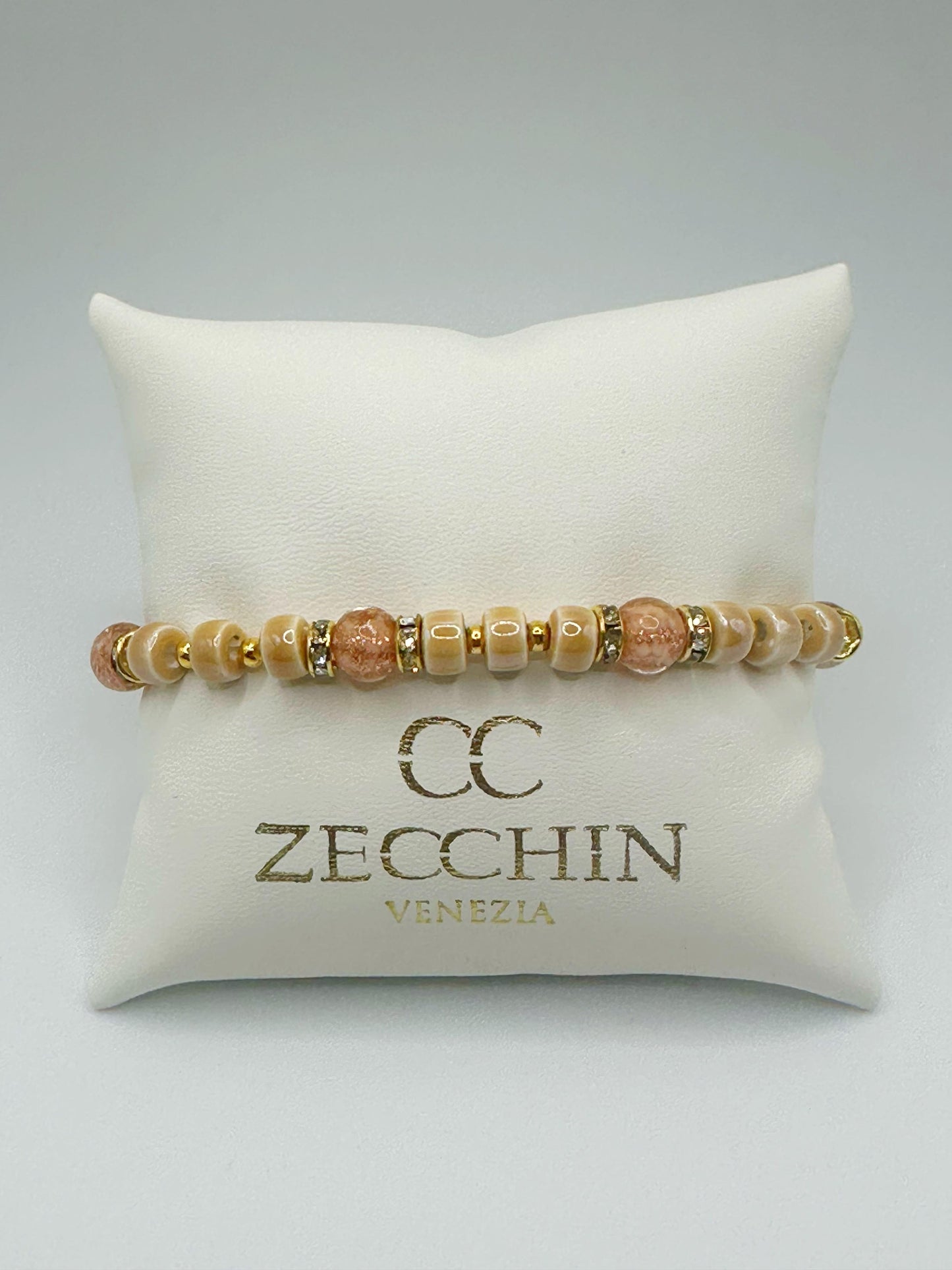 RONDELLA BRACCIALE FULL vetro di Murano e ceramica