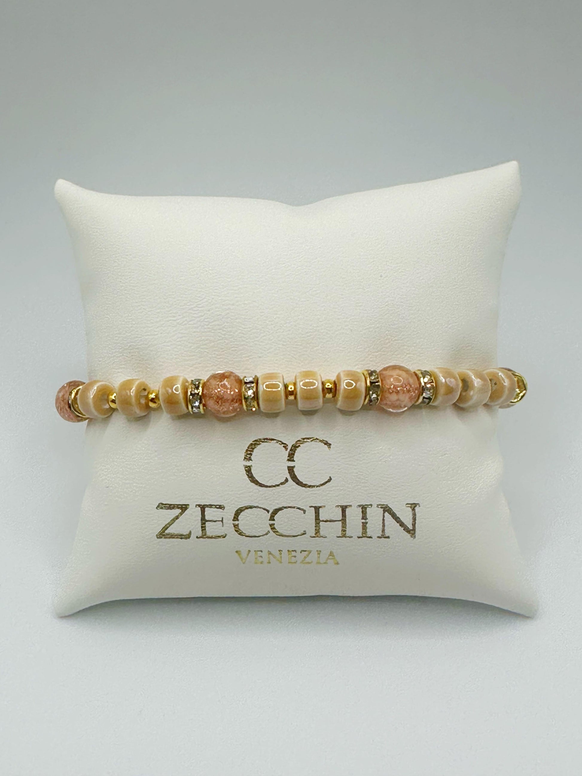 RONDELLA BRACCIALE FULL vetro di Murano e ceramica