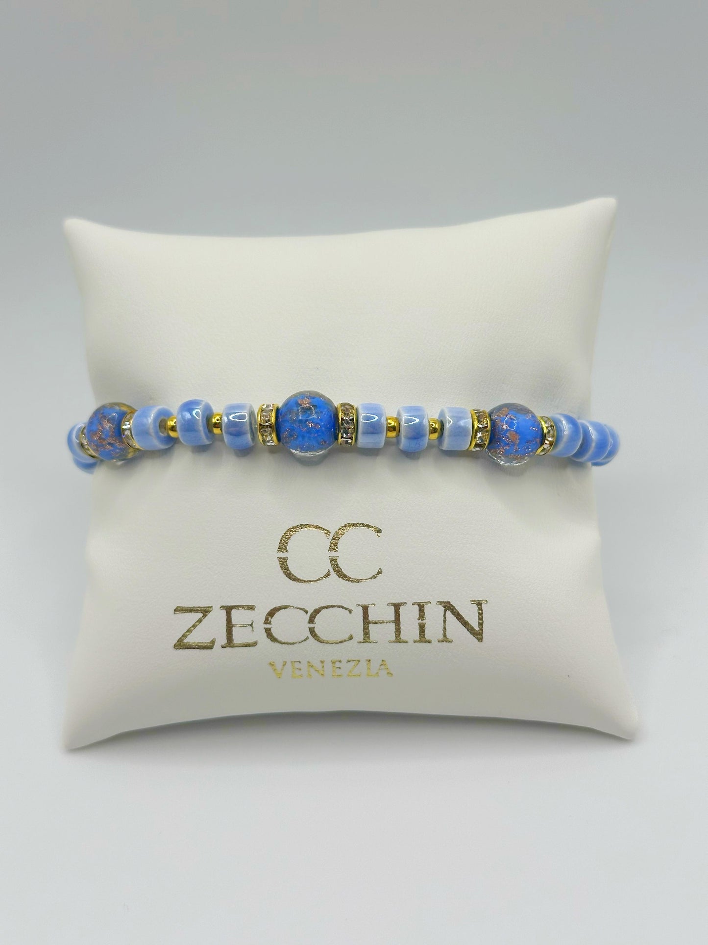 RONDELLA BRACCIALE FULL vetro di Murano e ceramica